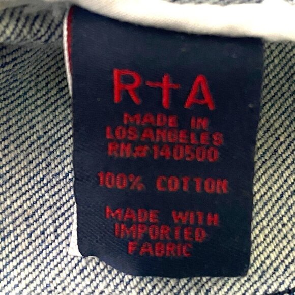 RTA Nicolas long line Utility Jacket 100% cotton raw hem long line S - Picture 11 of 14